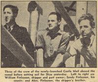 The crew of the newly-launched Castle Moil – circa 1949