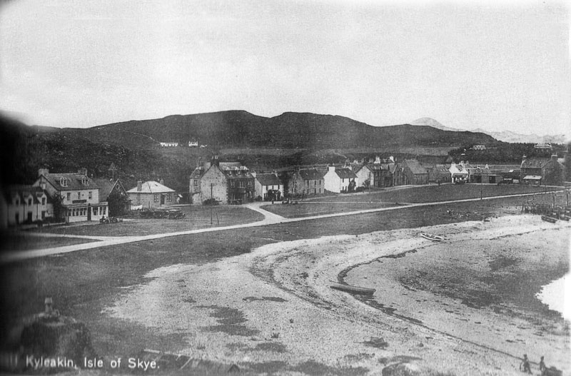 Circa 1950s - The Corran from the Lump.
Note the petrol station in front of the Post Office and the remains of the wooden pier on far right