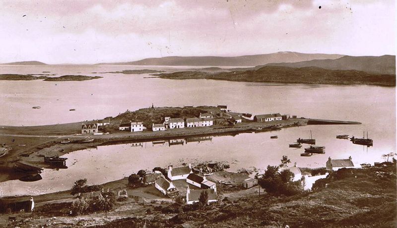 Circa 1930's - Kyleakin  Pier from Cnoc na Errich.